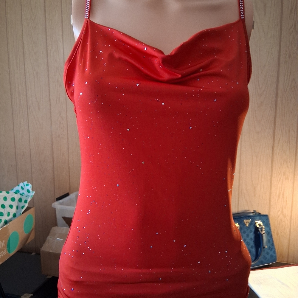 BOGO-Red Sequin Tank Top
